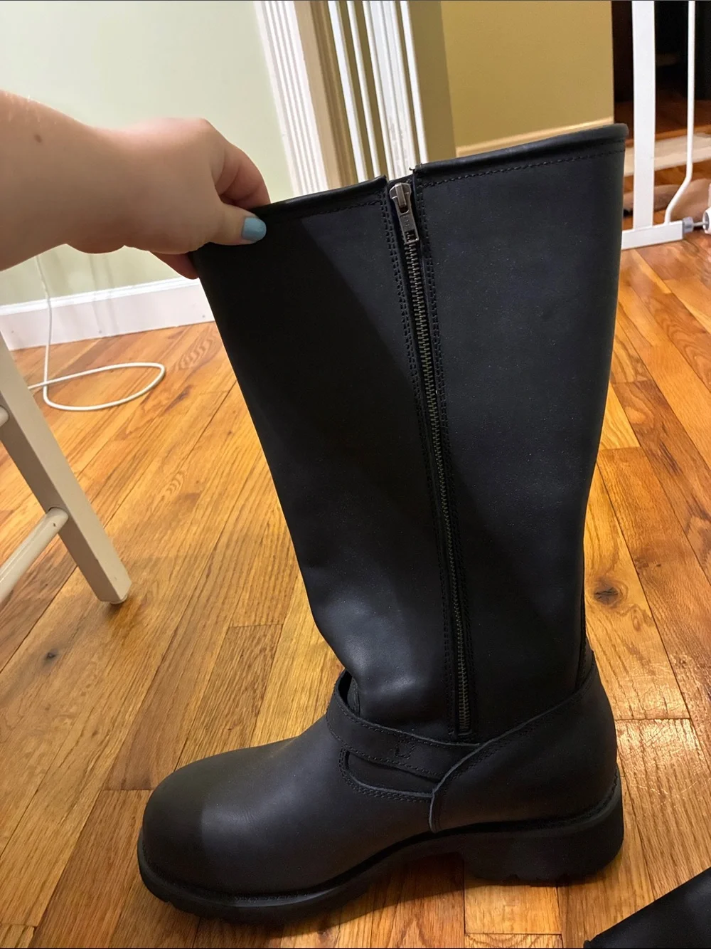 Ride Tecs Black Tall Buckle Riding Boots